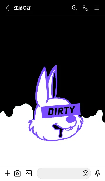 [LINE着せ替え] ダーティ ラビット 290の画像2