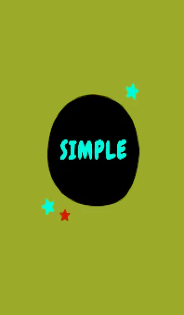 [LINE着せ替え] シンプル カラー スター 195の画像1