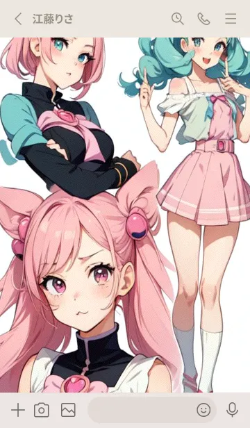 [LINE着せ替え] ピンクの春 kMl2の画像2