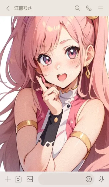 [LINE着せ替え] ピンクの春 KwjOの画像2