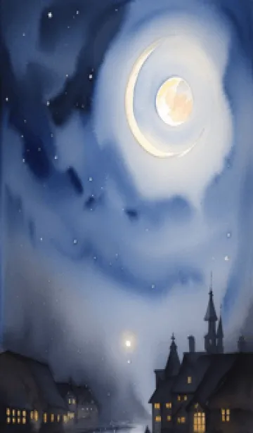 [LINE着せ替え] 雨がやんだ夜 TfMbの画像1