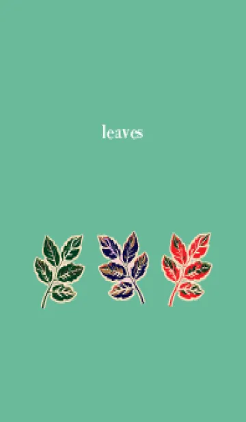[LINE着せ替え] blue green 舞い散る葉っぱの画像1