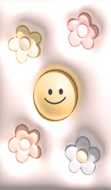 [LINE着せ替え] babypink plump flowers and smiles 07_1の画像1