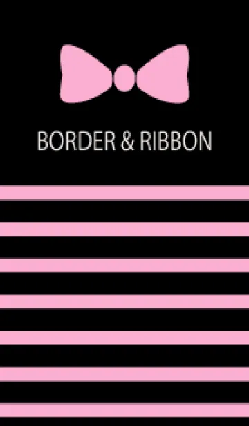 [LINE着せ替え] BORDER & RIBBON -Pink Ribbon 25-の画像1