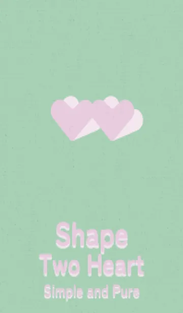 [LINE着せ替え] 2ハートのきせかえ 桃と新緑の画像1