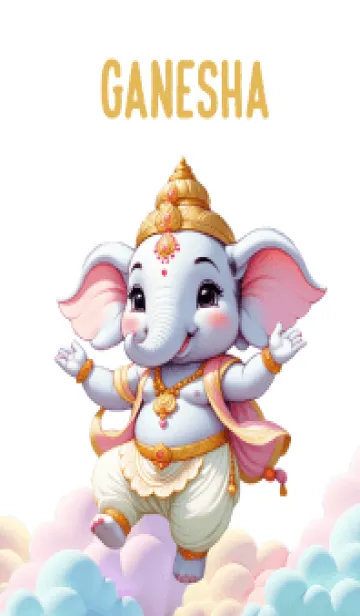 [LINE着せ替え] White Ganesha for rich Theme (JP)の画像1