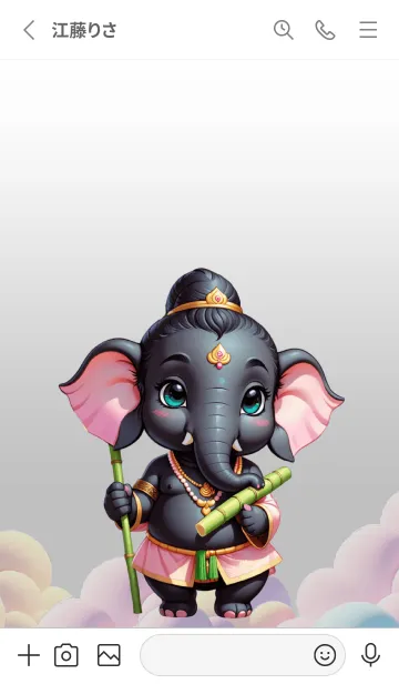 [LINE着せ替え] Black Ganesha  for rich Theme (JP)の画像2