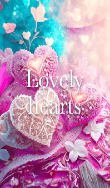 [LINE着せ替え] Lovely hearts01_JPの画像1