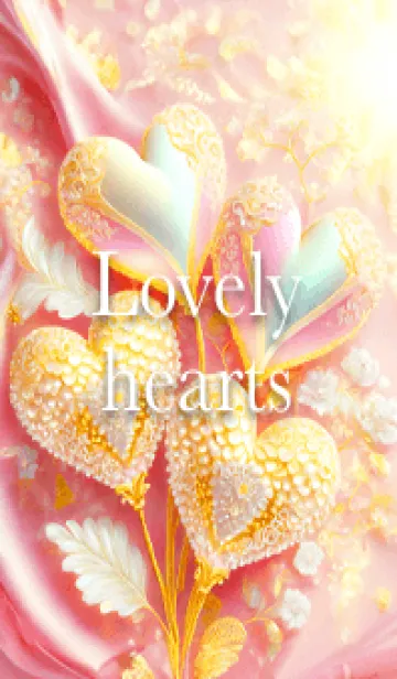 [LINE着せ替え] Lovely hearts03_JPの画像1