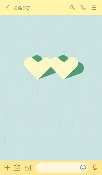 [LINE着せ替え] 2ハートのきせかえ 春の空の画像2