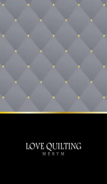 [LINE着せ替え] LOVE QUILTING -chic white gray-の画像1