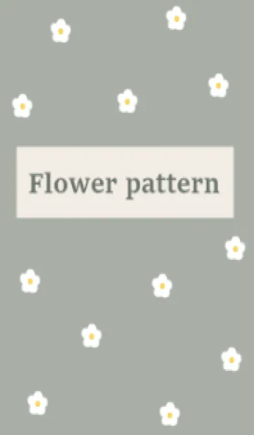[LINE着せ替え] flower pattern_kusumigreenの画像1