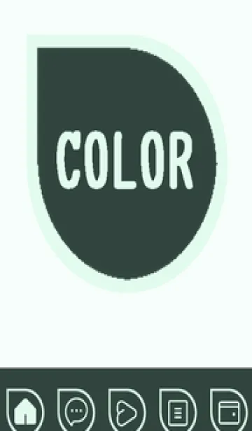 [LINE着せ替え] green color J105の画像1