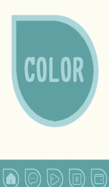 [LINE着せ替え] green color J107の画像1