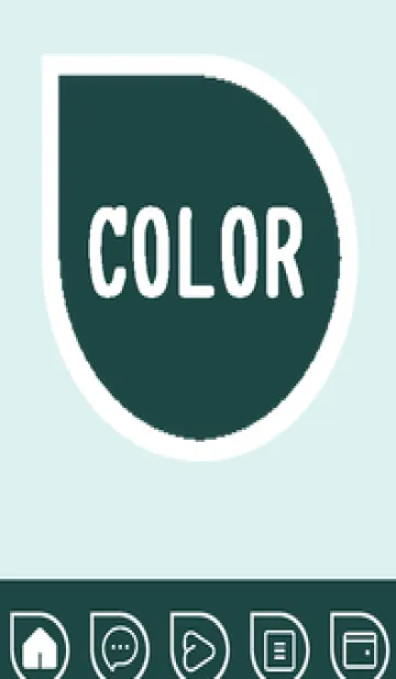 [LINE着せ替え] green color J110の画像1