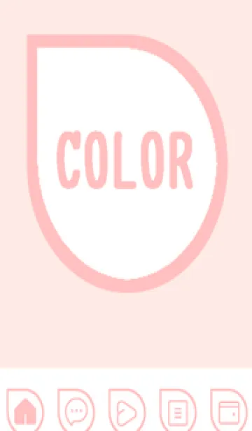 [LINE着せ替え] pink color J52の画像1