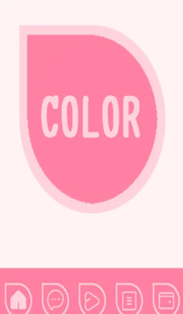 [LINE着せ替え] pink color J53の画像1