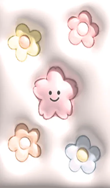 [LINE着せ替え] babypink ぷっくり桜ちゃんと花06_1の画像1