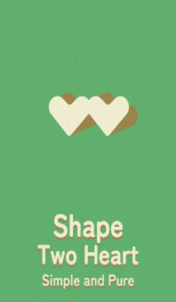 [LINE着せ替え] 2ハートのきせかえ 牧草の画像1