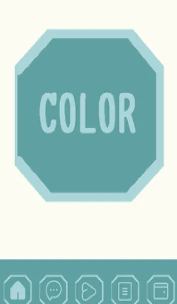 [LINE着せ替え] green color K107の画像1