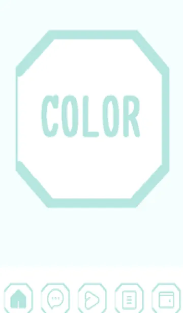 [LINE着せ替え] green color K108の画像1