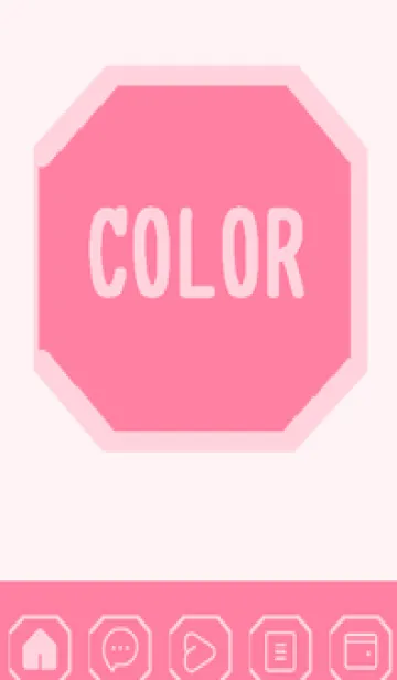[LINE着せ替え] pink color K53の画像1
