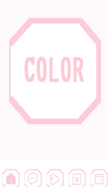 [LINE着せ替え] pink color K54の画像1