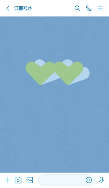 [LINE着せ替え] 2ハートのきせかえ 清々しさの画像2