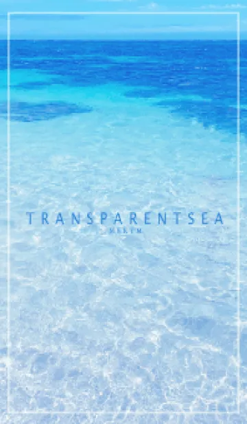 [LINE着せ替え] TRANSPARENT SEA-HAWAII MEKYM 19の画像1