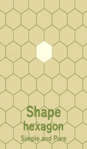 [LINE着せ替え] 六角形のきせかえ 純白の画像1