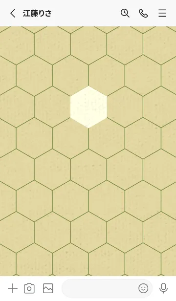[LINE着せ替え] 六角形のきせかえ 純白の画像2