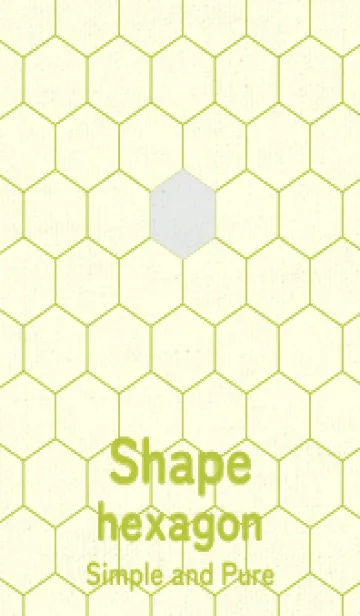 [LINE着せ替え] 六角形のきせかえ フロスティホワイトの画像1