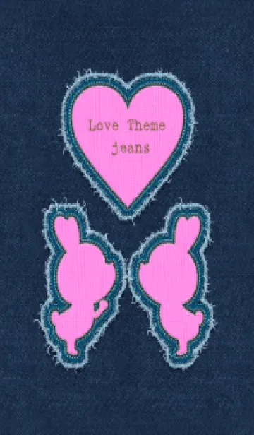 [LINE着せ替え] Love Theme - jeans 12の画像1