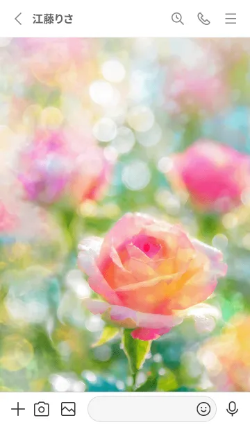 [LINE着せ替え] 薔薇(バラ)の花の着せかえ(R2726)の画像2