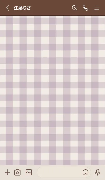 [LINE着せ替え] SIMPLE HEART =check dustypurple=の画像2