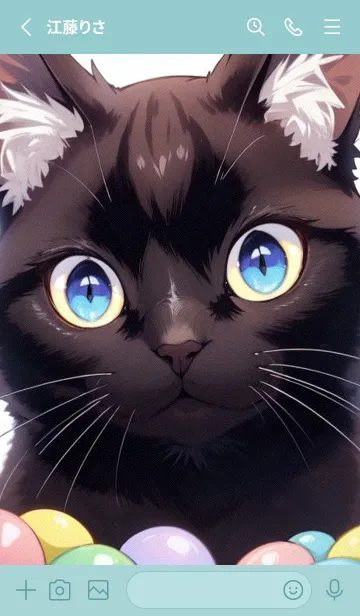 [LINE着せ替え] 夢幻の猫 cIUdの画像2