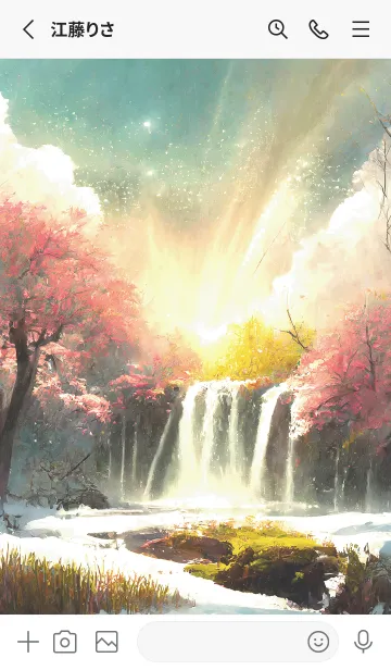 [LINE着せ替え] 優美な冬の風景の着せかえ(Winter-2689)の画像2