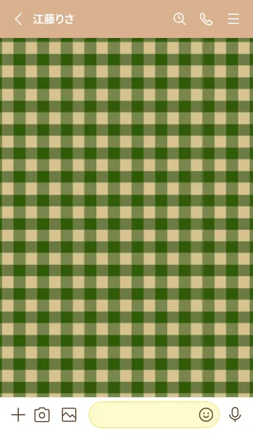 [LINE着せ替え] シンプル チェック 90の画像2