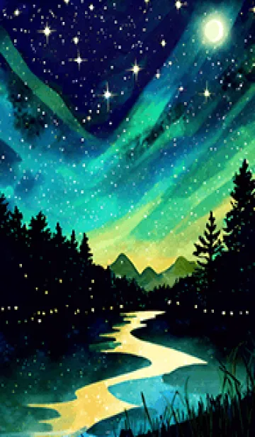 [LINE着せ替え] 穏やかな夜景の着せかえ/808の画像1