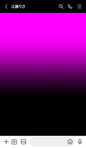 [LINE着せ替え] Black & Magenta Theme V.7 (JP)の画像2