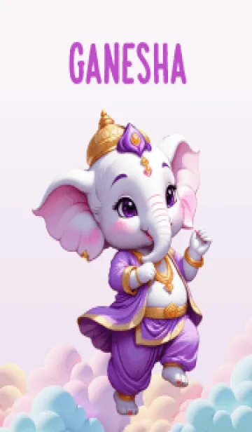 [LINE着せ替え] Purple Ganesha for rich Theme 2 (JP)の画像1