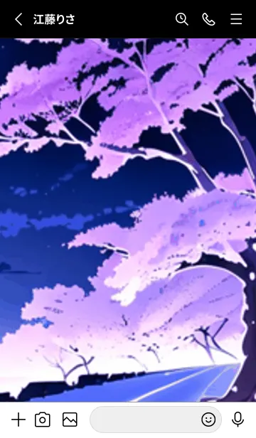 [LINE着せ替え] 冬のサクラ #CQHH220。の画像2