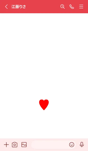 [LINE着せ替え] しんぷるはーと 1の画像2