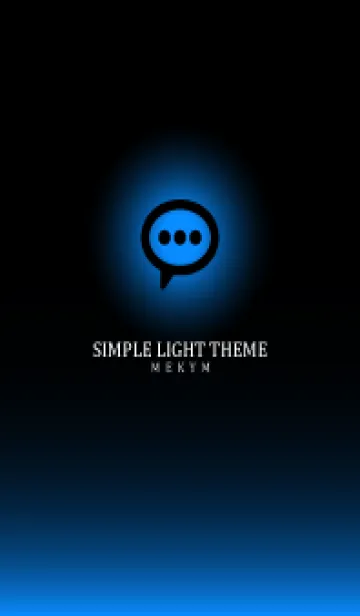 BLACK - SIMPLE LIGHT ICON GRADATION 2の着せ替えメイン画像