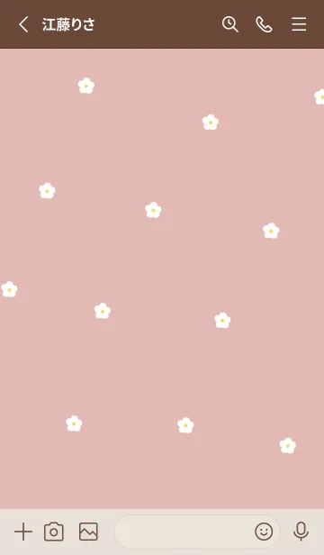 [LINE着せ替え] flower pattern_kusumipinkの画像2