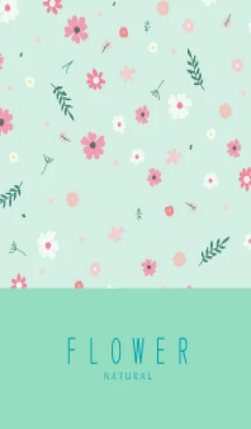 [LINE着せ替え] FLOWER MINT GREEN -NATURAL-86の画像1