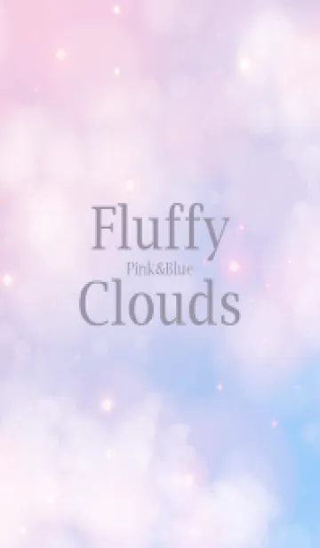 [LINE着せ替え] Fluffy-Clouds Pink&Blue 6の画像1