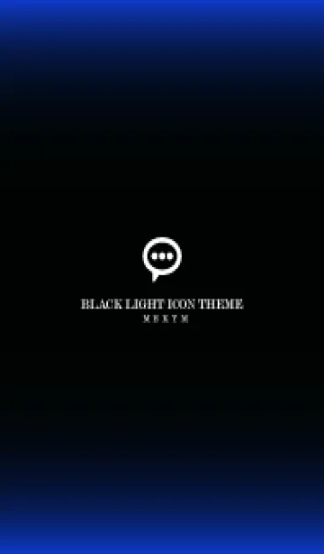 [LINE着せ替え] LIGHT ICON THEME -BLACK- 22の画像1