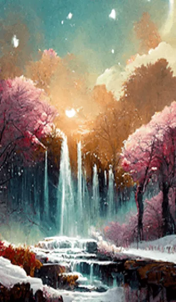 [LINE着せ替え] 優美な冬の風景の着せかえ(Winter-2696)の画像1