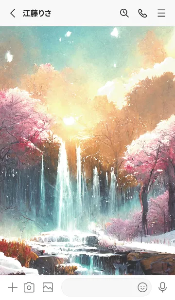 [LINE着せ替え] 優美な冬の風景の着せかえ(Winter-2696)の画像2